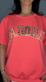 Sweatshirt J'adore panter/ bling Pink Neon