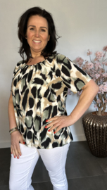 Ballon shirt met elastiek Panter army