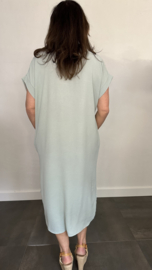 Jurk Maya +Size licht groen