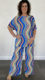 2-Delig comfy pak coloured wave kobalt SALE