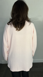 Blouse GiGi met pofmouw roze