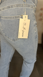 B.S. Jeans Skinny "zilver glitter"