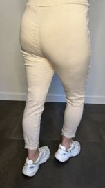 Comfy joggjeans zand +SIZE