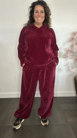 Velvet comfy pak Tessa Bordeaux