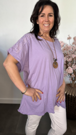 Shirt Jessica met ketting Lila