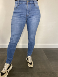 G-smack skinny jeans glitter blue