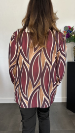 Blouse flames bordeaux