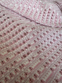 Opengewerkte blazer Roze