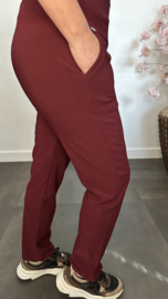 Tregging met fleece gevoerd en glitter detail Bordeaux
