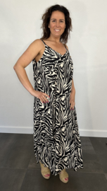 A-lijn jurk Kenco zebra +SIZE