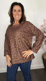 Baby rib truitje panter Bruin/Choco