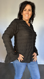 Blouse Ruffles zwart