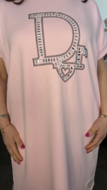 Sweaterdress Dianne bling Roze