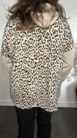 Sweater met capuchon /Panter Zand
