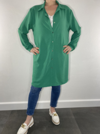 Half lange blouse/ jurk groen