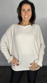 Trui Wendy met ruche Beige/zand