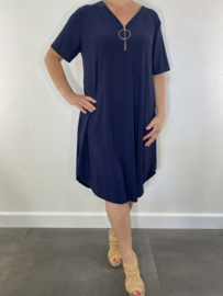 Tuniek/ jurk zipp travel marine