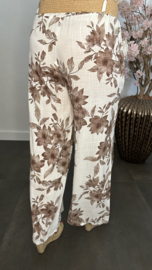 Palazzo broek Marjolein Taupe