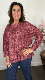 Baby rib truitje panter Bordeaux
