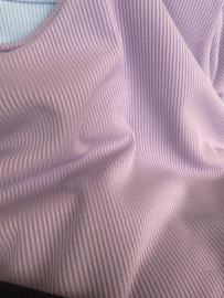 Hemd met brede schouderband ribbel Lila