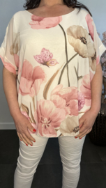 Voile blouse Roos Roze