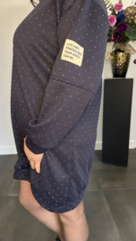 Tuniek/jurk zilver glitter Marine