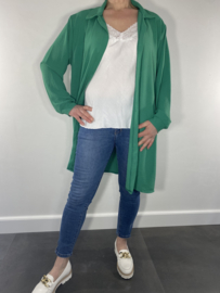 Half lange blouse/ jurk groen