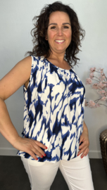 Ballon top Wild flames blauw