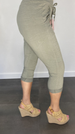Comfy Capri joggjeans   licht army +SIZE