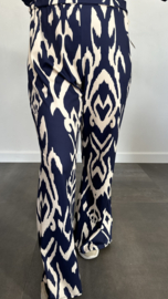 Flared TRAVEL broek lola +SIZE marine