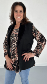 Bodywarmer lammy zwart