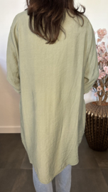 Blouse Linda linnenlook Army