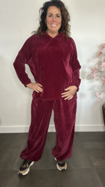 Velvet comfy pak Tessa Bordeaux