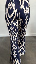 Flared TRAVEL broek lola +SIZE marine