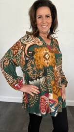 Blouse claire paisley groen