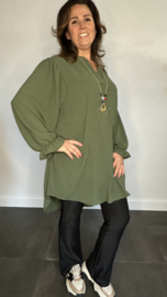 Tuniek Maya lange mouw +SIZE army