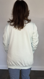 Sweater met gesmokte mouwen mint