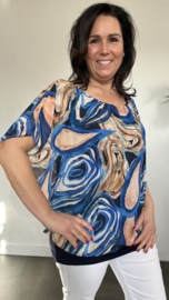 Blouse met boord Avalon marine