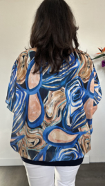 Blouse met boord Avalon marine