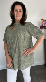 Blouse Isabella bling army +SIZE