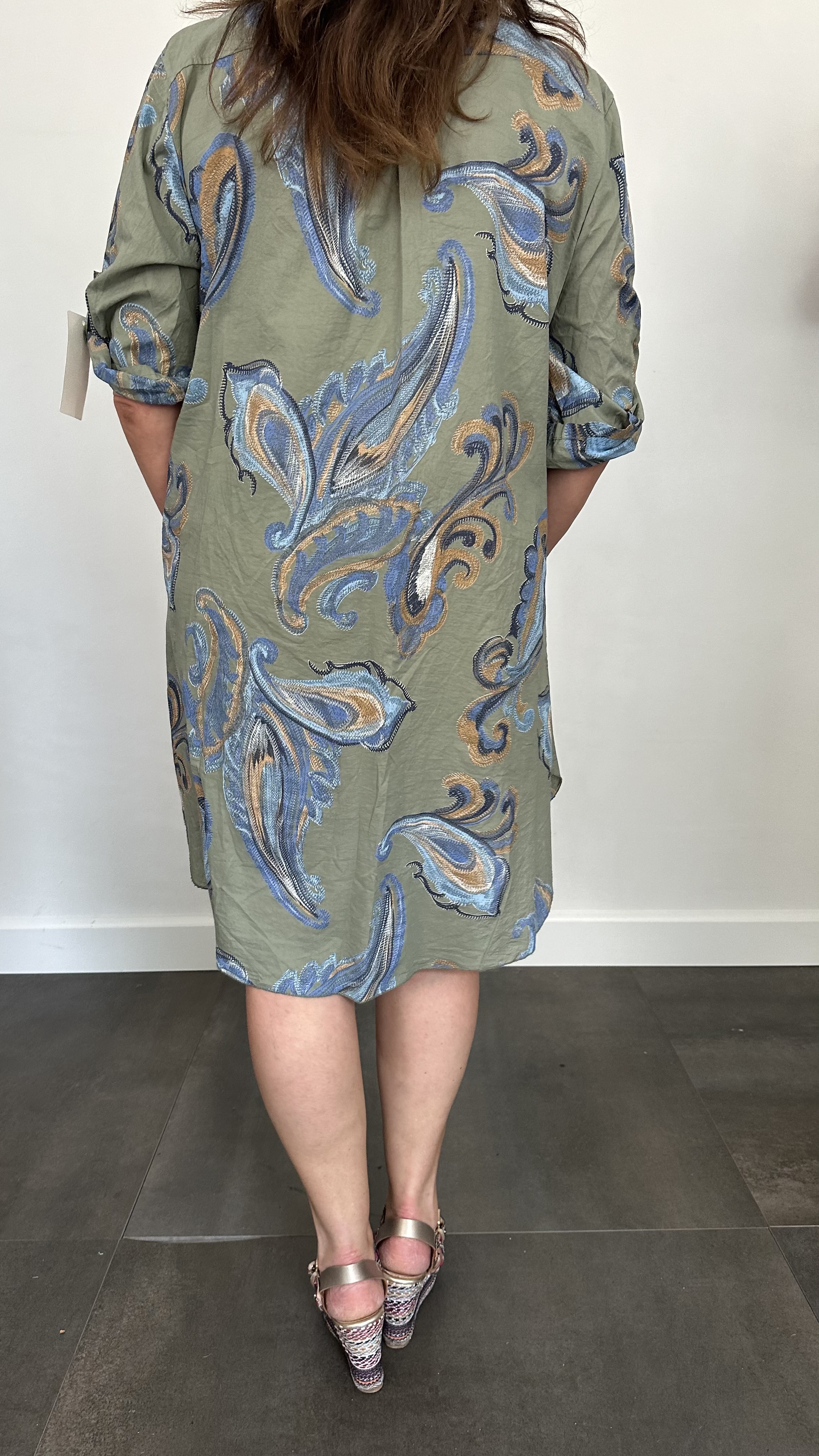 Blouse/jurk Sanne paisley army