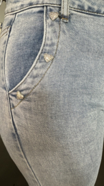 G-smack stretch jeans WIDE LEG love button