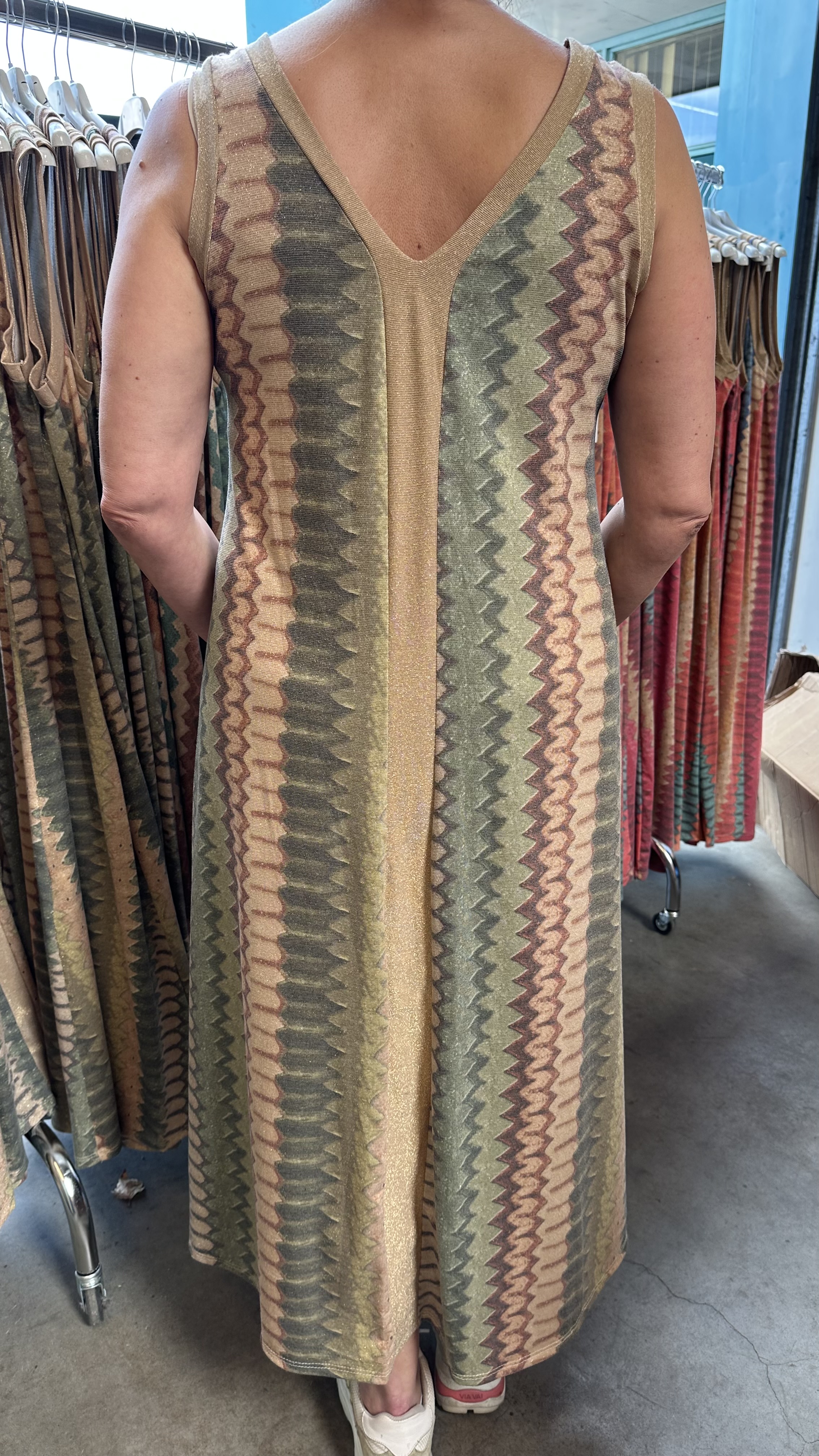 Jurk Vianna camel/army