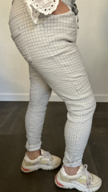 Joggjeans jacquard Bibi grijs