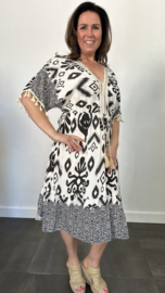 Jurk Carla aztec zwart