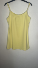 Top met spaghettibandjes stretch TRAVEL Geel