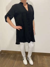 Lange blouse  Britt  zwart