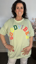 Sweatshirts Good vibes Licht groen