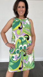 Halter jurk curly groen