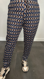 Travel broek diamant marine